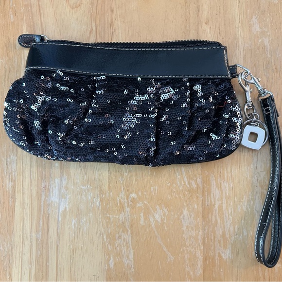 Lane Bryant - Black Sequin Clutch Bag -9”x4” - Picture 2 of 4